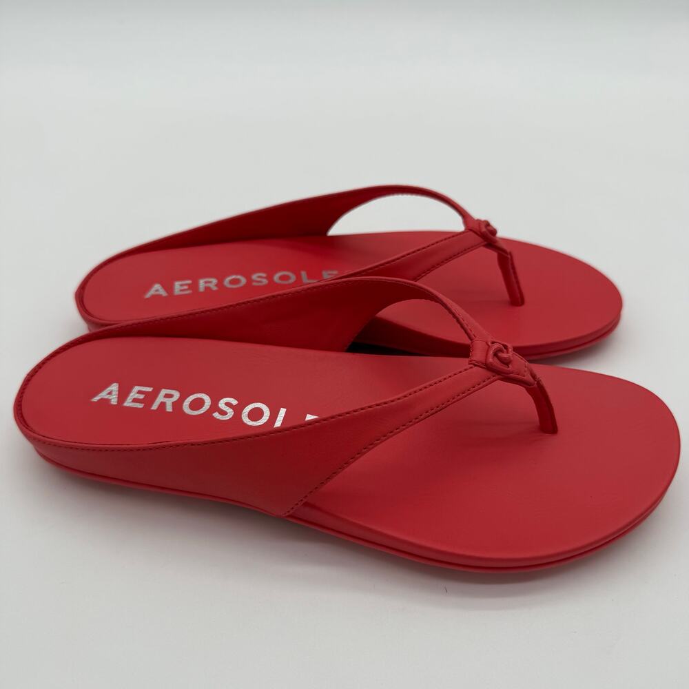 Aerosoles Coral Comfort Fisher Round Toe Flex Thong Sandals NWOB 7